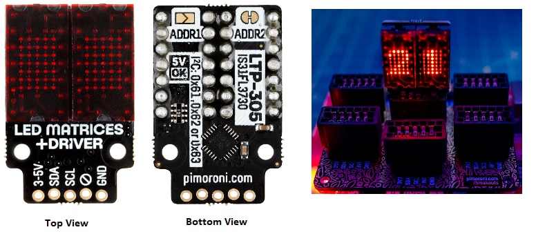 Pimoroni PIM526 LED Dot Matrix Breakout - Red